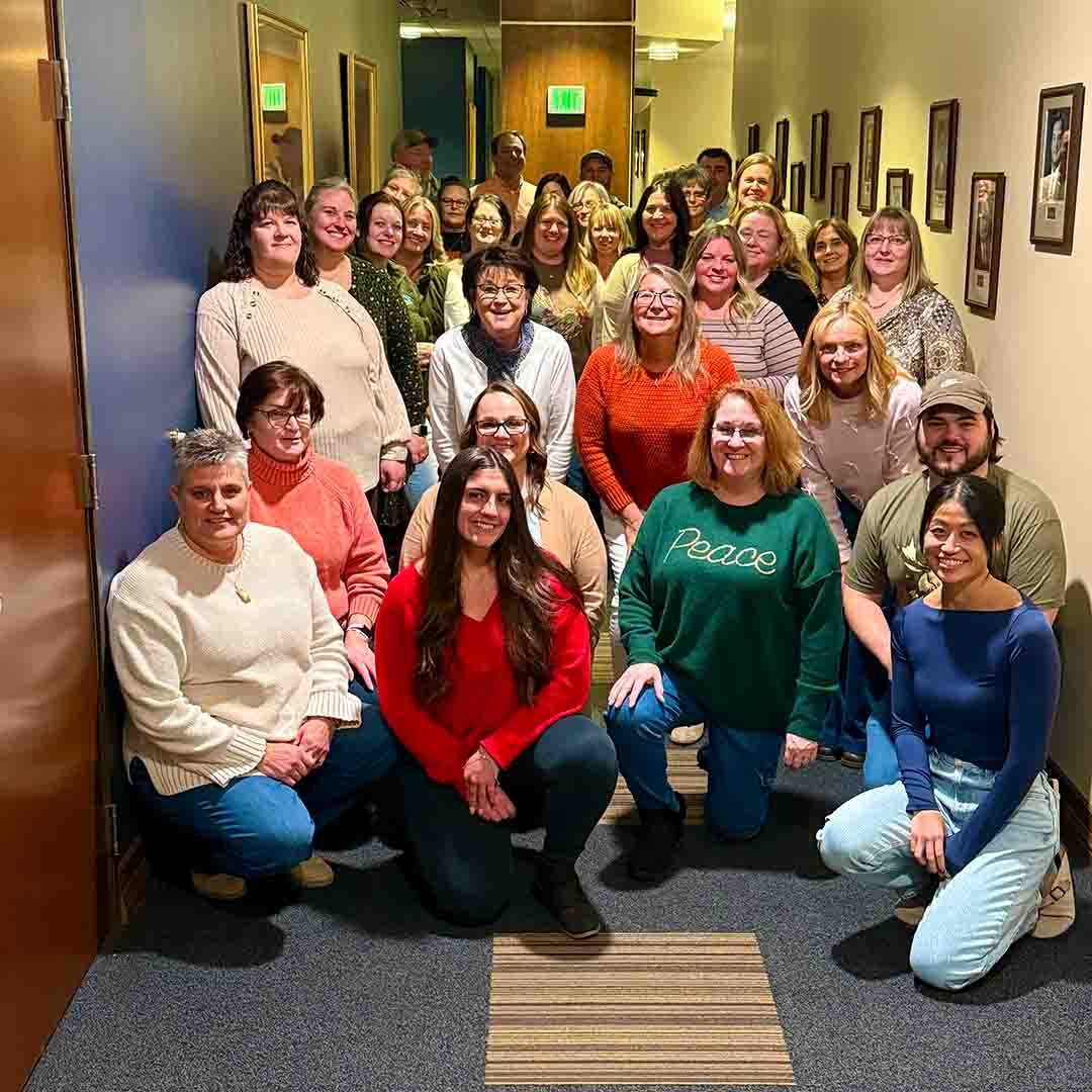 A group photo of Central Penn Bank team members. 